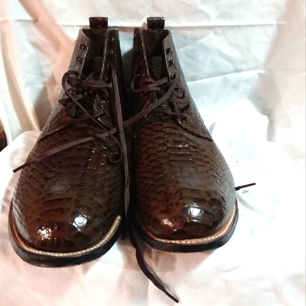 STACY ADAMS Brown Low Boot mens size 14D mens preowned